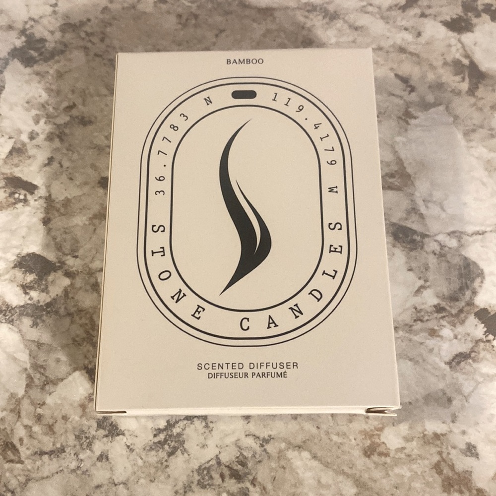 Stone Candles bamboo scented diffuser